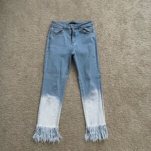 Ombre Fringe jeans
